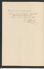 k.k. naturhistorisches Hofmuseum, Intendanzakten 1885-1896 (Hauer), Aktenzahl Z.665/1890, Seite 2